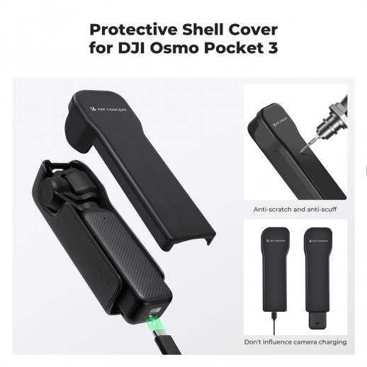 Distributor Lensa dan Aksesoris Fotografi Digital Pratama Retailindo K&F Concept Gimbal Protective Cover Lid Compatible with DJI Osmo Pocket 3 Creator Combo, Portable Hard Case with Soft Lining, Pocket 3 Accessories