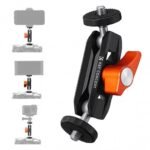 K&F Concept Dual Ball Heads Magic Arm, Articulating Mini Magic Arm with 1/4"-20 Screw
