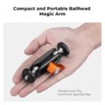 K&F Concept Dual Ball Heads Magic Arm, Articulating Mini Magic Arm with 1/4"-20 Screw