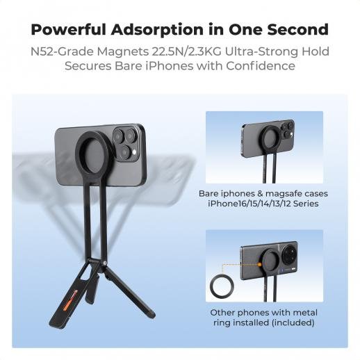 Distributor Lensa dan Aksesoris Fotografi Digital Pratama Retailindo K&F Concept Magnetic Phone Tripod Stand for IPhone
