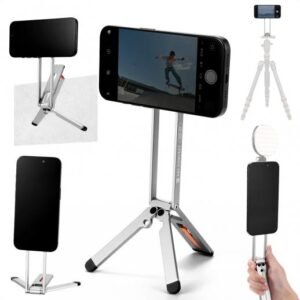 K&F Concept Magnetic Phone Tripod Stand (Silver)