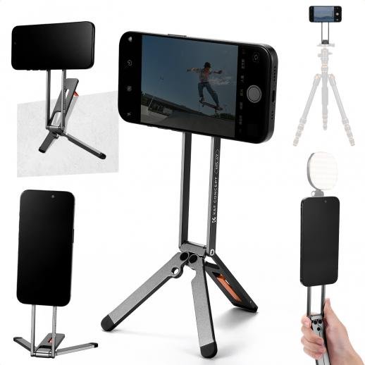 K&F Concept Magnetic Phone Tripod Stand (Gray)