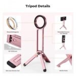 K&F Concept Magnetic Phone Tripod Stand (Pink)