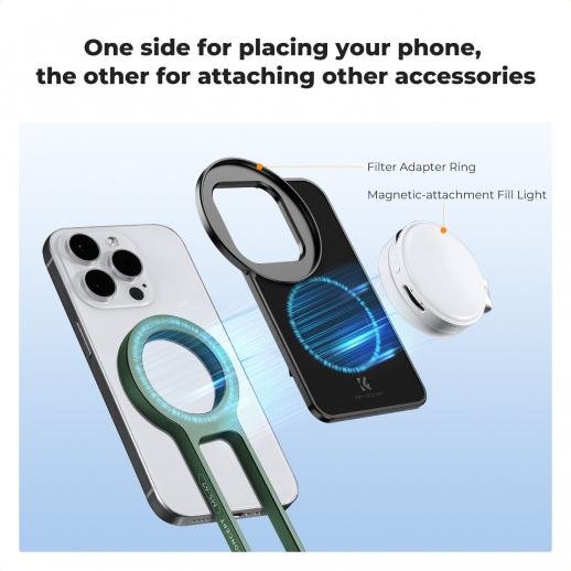 K&F Concept Magnetic Phone Tripod Stand (Green)