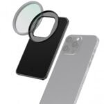 K&F Concept Filter 67mm universal screw port 6.7-inch iPhone Magsafe metal double-sided magnetic filter holder black (color box, CPE bag, thank you card, card)