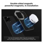K&F Concept Filter 67mm universal screw port 6.7-inch iPhone Magsafe metal double-sided magnetic filter holder black (color box, CPE bag, thank you card, card)