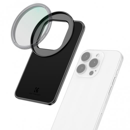 Distributor Lensa dan Aksesoris Fotografi Digital Pratama Retailindo K&F Concept 6.1 inch Magnetic Lens Filter Mount Adapter Compatible with iPhone and 67mm Threaded Filters