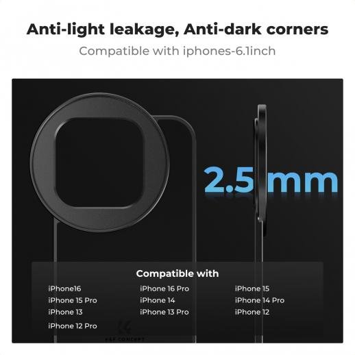 Distributor Lensa dan Aksesoris Fotografi Digital Pratama Retailindo K&F Concept 6.1 inch Magnetic Lens Filter Mount Adapter Compatible with iPhone and 67mm Threaded Filters
