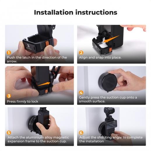 K&F Concept Electric Vaccum Mount for DJI Osmo Pocket 3