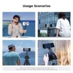 K&F Concept Magnetic Metal Phone Mount with Cold Shoe | Adjustable Rotatable Phone Holder for iPhone 16/15/14/13 Series, Camera Monitoring, Tripod & Stabilizer