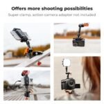 6 Magic Arm Kit 1/4 Screw 360° Ballhead Articulating Mini Arm Mount for Monitor, LED Light, Webcam