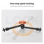 K&F Concept 9.8" Magic Arm Camera Mount with Dual 360° Ball Heads & 1/4" Screw for DSLR, Monitor, LED Light, Flash, Microphone & Camera Cage