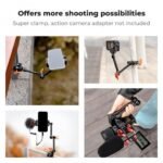 K&F Concept 9.8" Magic Arm Camera Mount with Dual 360° Ball Heads & 1/4" Screw for DSLR, Monitor, LED Light, Flash, Microphone & Camera Cage