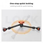 K&F Concept 11" Magic Arm Camera Mount with Dual 360° Ball Heads | 1/4" Screw Articulating Friction Arm for Camera Monitor, LED Light & Camera Rig