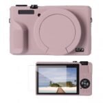K&F Concept Canon G7X III Silicone Protective Case with Screen Protector Set Anti-Scratch Shockproof Soft Skin Purple