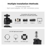 K&F Concept 37- 90cm C-Clamp Desktop Stand (2-Pack) Adjustable Camera & Phone