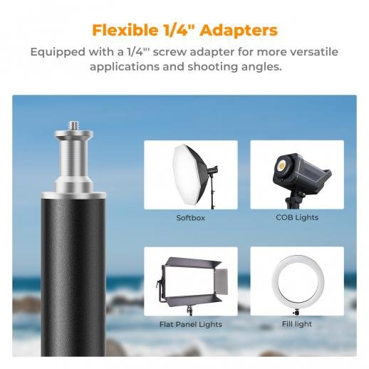 K&F Concept Light Stand for Photography 9.1ft/2.8M Portable Extendable Photo Video Tripod Stand