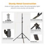K&F Concept Light Stand for Photography 9.1ft/2.8M Portable Extendable Photo Video Tripod Stand