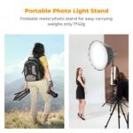 K&F Concept Light Stand for Photography 9.1ft/2.8M Portable Extendable Photo Video Tripod Stand
