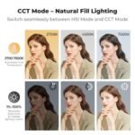 K&F CONCEPT RGB Video Light - 5000mAh Portable Camera Light