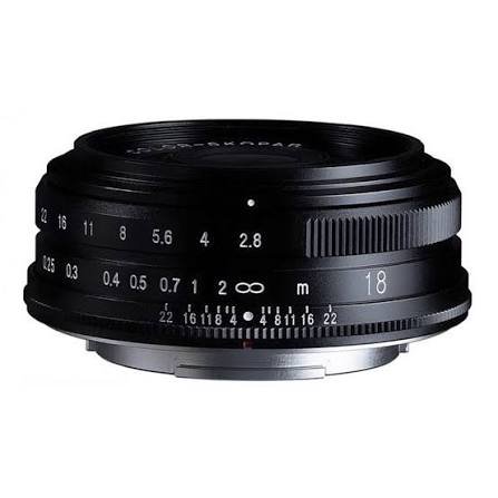 Voigtlander Lens 18mm f2.8 Color-Skopar for Fujifilm X - Mount | Lensa Kamera Fixed Manual Fokus